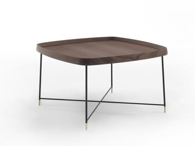 FRITZ 6 - Square solid wood coffee table by Porada