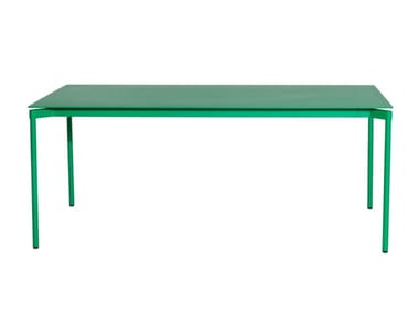 FROMME - Rectangular powder coated aluminium table by Petite Friture