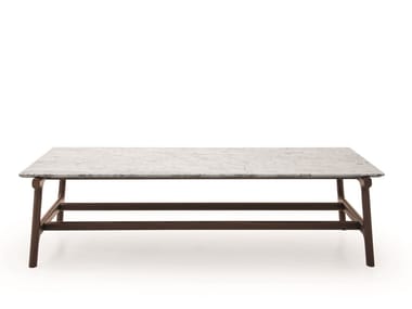 FUSHIMI - Rectangular marble coffee table by Pianca