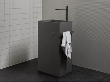 FUSTO - Freestanding rectangular Colormood washbasin by Antonio Lupi Design