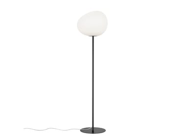 GREGG - Blown glass floor lamp by Foscarini