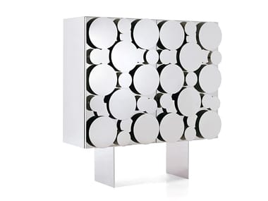 GAG? - Stainless steel highboard with doors by Opinion Ciatti