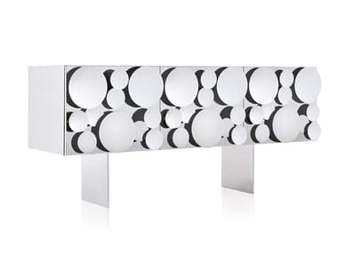 GAG? - Stainless steel sideboard with doors by Opinion Ciatti