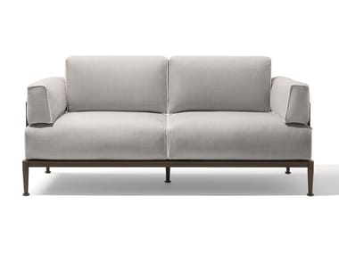 GEA - 3 seater fabric sofa with removable cover by Giorgetti