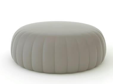 GEL?E GRAND - Round polyurethane pouf by Slide