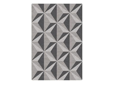 GEOMETRIC - Rectangular silk rug with geometric shapes by Giorgetti