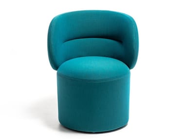 GETLUCKY - Upholstered fabric easy chair with armrests by Moroso