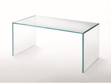 GHIACCIOLO PONTE - Rectangular crystal table by Glas Italia