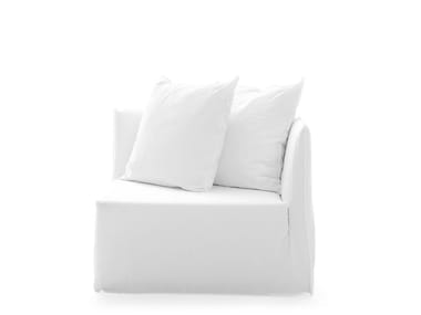 GHOST 27 - Corner fabric armchair with removable cover by Gervasoni