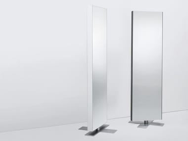 GIANO - Double-sided freestanding swivel mirror by Glas Italia