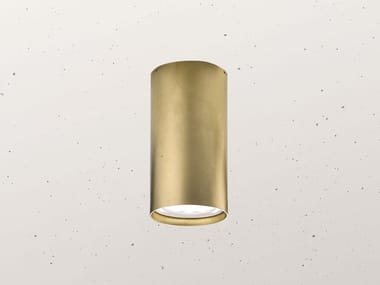 GIRASOLI 208.01 - Round ceiling brass spotlight by Il Fanale