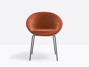 GLISS 900/A - Upholstered chair with armrests by Pedrali