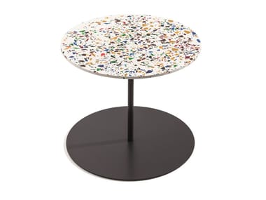 GONG TERRAZZO - Detachable round plate coffee table by Cappellini