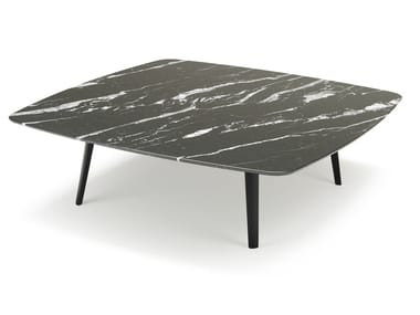 GRAMERCY - Low square marble coffee table by Misuraemme