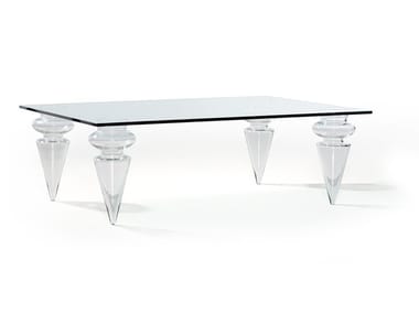 GRAN CANAL - Rectangular glass coffee table by Reflex