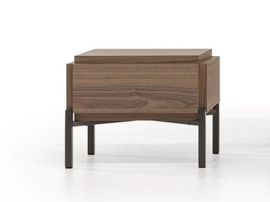 GROOVE - Wooden bedside table with drawers by Bonaldo