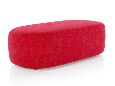 GUEST - Upholstered rectangular fabric pouf by Liu Jo Living Collection