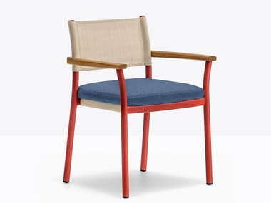 GUINEA - Aluminium garden chair by Pedrali