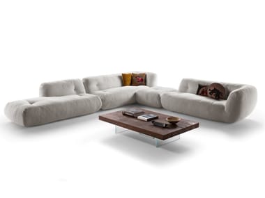 HAPPENING - 1491 - Corner fabric sofa by Lago