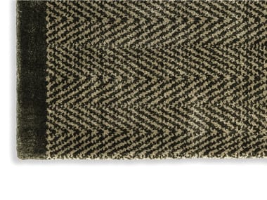 HARP VIBRATION - Handmade rectangular silk rug by Poltrona Frau