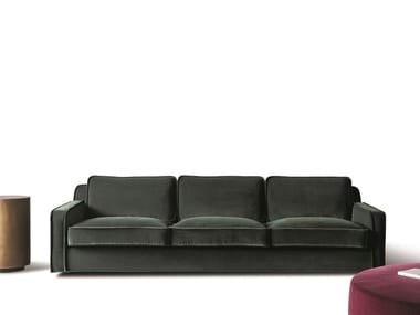 HECTOR - Velvet sofa with removable cover by Meridiani