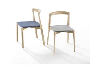 HELIX - Stackable wooden chair by B-LINE