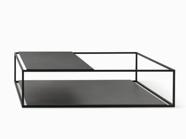 HELSINKI 15 - Rectangular steel garden side table by Desalto