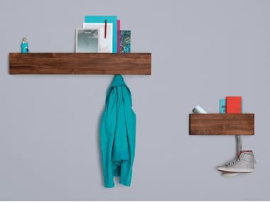 HIDE & PARK - Wooden coat rack / wall shelf by Zeitraum