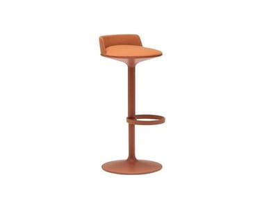 HULA BQ298/BQ2969 - Swivel upholstered stool with footrest by Andreu World