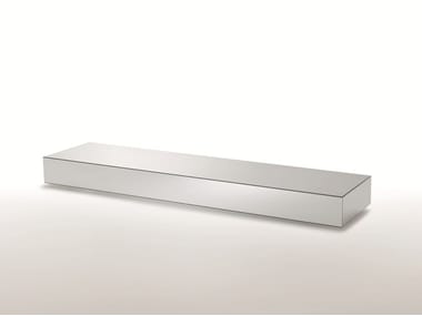 I MASSI - Low rectangular crystal coffee table by Glas Italia