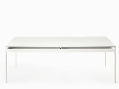 ICARO 015 - Rectangular steel dining table with drawers by Desalto