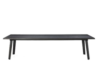 IL NATURALE - Rectangular solid wood table by Moroso