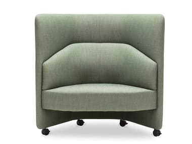 IN OUT OFFICE SF2250 - Upholstered high-back fabric armchair by Andreu World