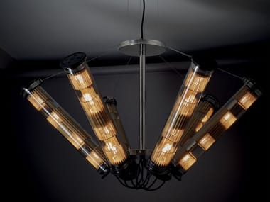 IN THE TUBE SOLAR 6 - LED glass pendant lamp by DCW Editions