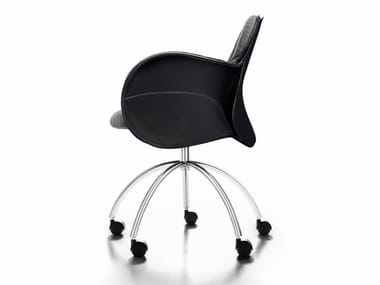 INCISA - Swivel upholstered office chair by DE PADOVA