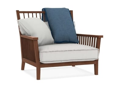 INOUT 701 - Iroko garden armchair with armrests by Gervasoni