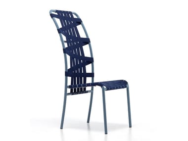 INOUT 855 - High-back powder coated aluminium chair by Gervasoni