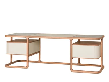 ISABEL - Rectangular wooden writing desk by Morelato