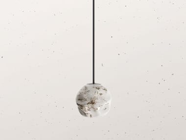 STONE 290.01 - Glass pendant lamp by Il Fanale