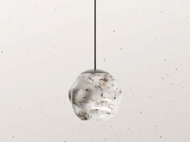 STONE 290.02 - Glass pendant lamp by Il Fanale