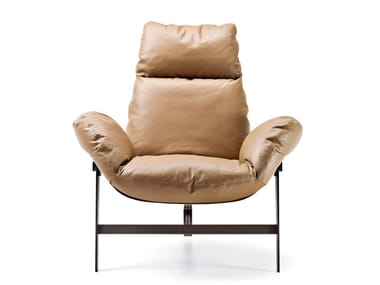 JUPITER - Leather armchair by Arketipo