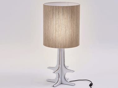 KAALA - Ceramic and hemp table lamp by Paolo Castelli