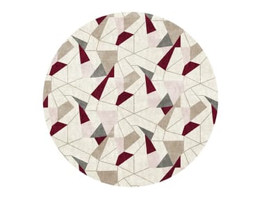 KALEIDO - Handmade round custom Bamboo silk rug by Giorgetti