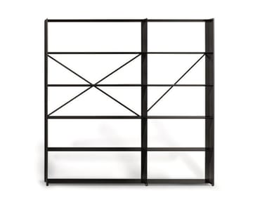 KAOS - Open double-sided metal bookcase by Bonaldo