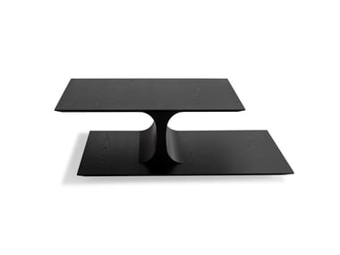 KASUMI - Low rectangular ash coffee table by Bonaldo