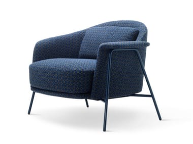 KEPI - Fabric armchair with armrests by Saba Italia