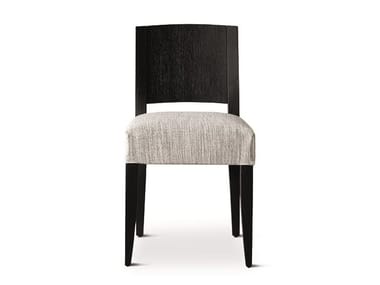 KERR TRE - Oak chair with integrated cushion by Meridiani