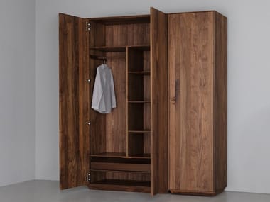 KIN TALL - Sectional solid wood wardrobe by Zeitraum