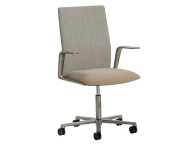 KINESIT MET - Medium back fabric office chair with 5-Spoke base by Arper