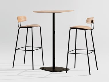 KONTRA HIGH - Solid wood high table by Zeitraum